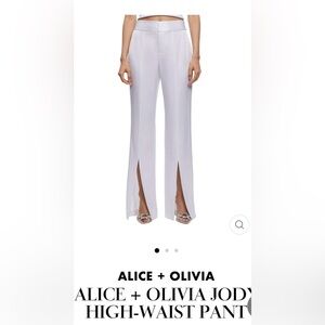 NWT ALICE + OLIVIA JODY HIGH WASTE PANT